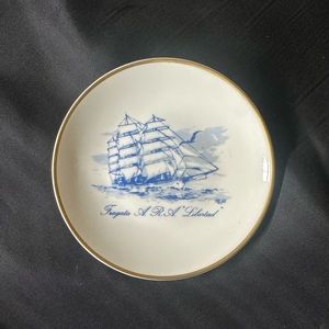 Rare Vintage Fragata A.R.A. Libertad Tall Ship Dish